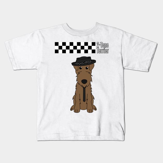 2-Tone Terrier Kids T-Shirt by The Lemon Stationery & Gift Co